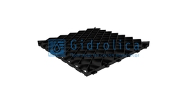 Решетка газонная Gidrolica Eco Pro РГ-60.60.4 - пластиковая черная, арт. 606