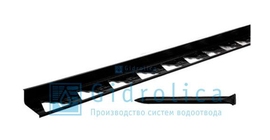 Бордюр Gidrolica Line Б-300.8,5.4.5 - пластиковый черный L3000, арт. 7312