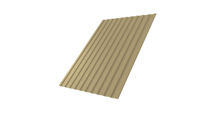 Профнастил С8А 0,4 PE RAL 1014 слоновая кость