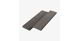 Террасная доска ДПК полнотелая UnoDeck Vintage 150×24 мм цвет графит 3 метра