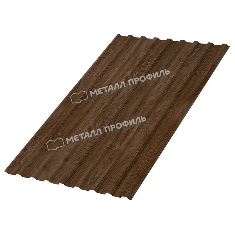 Профилированный лист МП-20x1100-B (ECOSTEEL_MA-01-МореныйДуб-0,5)