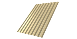 Профнастил С20А 0.45 PE RAL 1014 слоновая кость