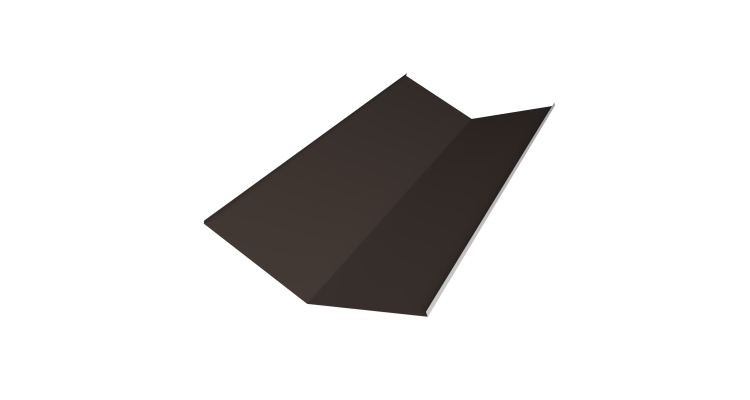 Планка ендовы нижней 300х300 0,5 Satin Matt RR 32 темно-коричневый (3м)