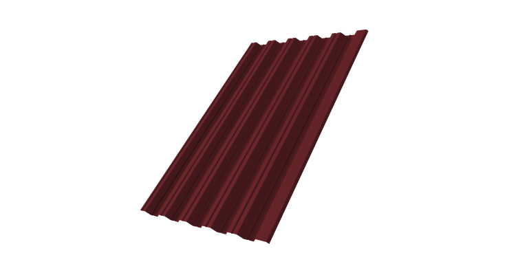 Профнастил НС35R 0,45 Drap TR RAL 3005 красное вино