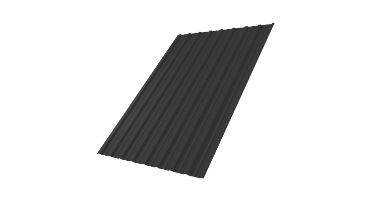 Профнастил С10A 0,5 PurLite Matt RAL 7016 антрацитово-серый