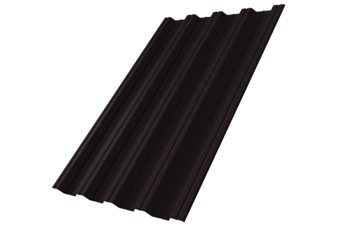 Профнастил НС44 Grand Line 0,5 PurPro Matt 275 RAL 9005 черный