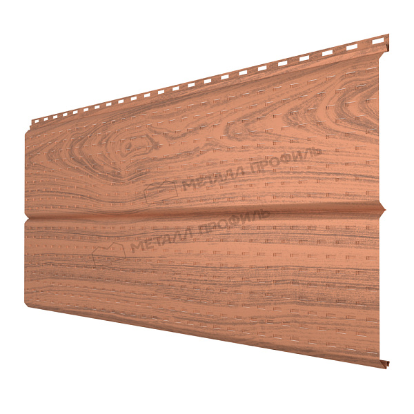 Софит Металл Профиль перфор. Lбрус-XL-14х335 (ECOSTEEL_T-01-Кедр-0.5)