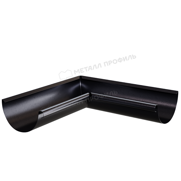 Угол желоба внутренний Металл Профиль PURMAN BLACK EDITION D125 RAL 9005