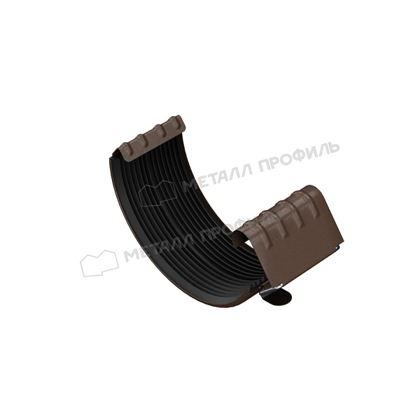 Соединитель желоба Металл Профиль Foramina Freeze D125 DarkBrown