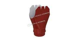 Воронка выпускная Металл Профиль ПРОЕКТ D185х150 RAL 3011