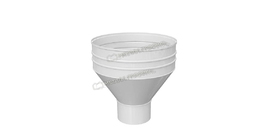 Воронка водосборная Металл Профиль ПРОЕКТ D350х150 RAL 9003