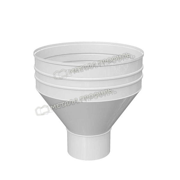 Воронка водосборная Металл Профиль ПРОЕКТ D350х150 RAL 9003