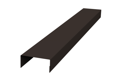 Крышка 45х20 жалюзи Texas 0,5 Satin Matt TX RR 32 темно-коричневый (3м)