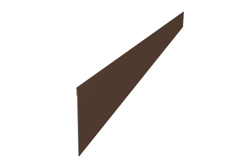 Ламель забора жалюзи Palermo 0,5 Satin RAL 8017 шоколад