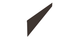 Ламель забора жалюзи Palermo стартовая/финишная для калиток и ворот 0,5 Satin Matt TX RR 32 темно-коричневый