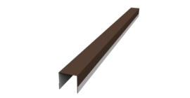 Планка вертикальная обратная для забора жалюзи Palermo 0,5 Drap TX RAL 8017 шоколад (3м)