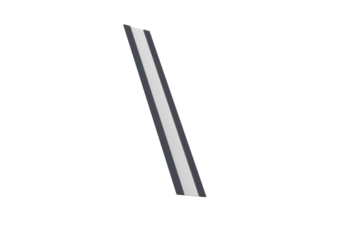 Крепежная планка жалюзи Milan, Milan Slim, Tokyo 0,5 Drap RAL 7024 мокрый асфальт (2,5м)