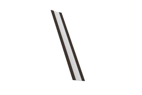 Крепежная планка жалюзи Milan, Milan Slim, Tokyo 0,5 Drap RR 32 темно-коричневый (2,5м)